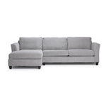 Everett 2-Piece Sectional with Left-Facing Chaise - Grey