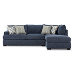 Fairmont 2-Piece Sectional with Right-Facing Chaise - Blue