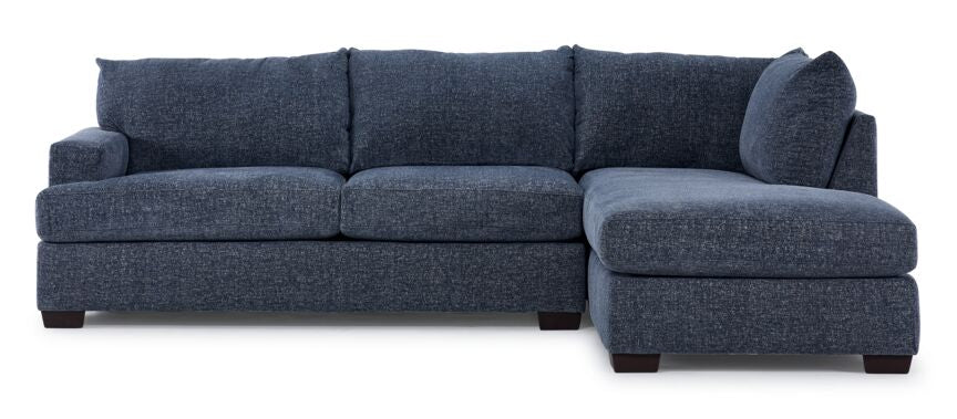 Fairmont 2-Piece Sectional with Right-Facing Chaise - Blue