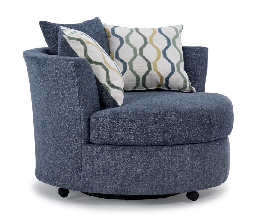 Fairmont Swivel Chair - Blue