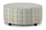 Fairmont Ottoman - Blue