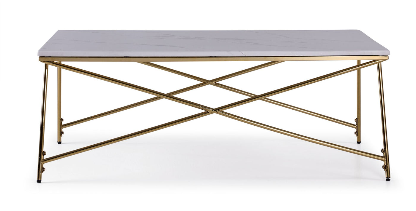 Farah Coffee Table - White and Gold