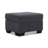 Fava Ottoman - Grey