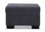 Fava Ottoman - Grey