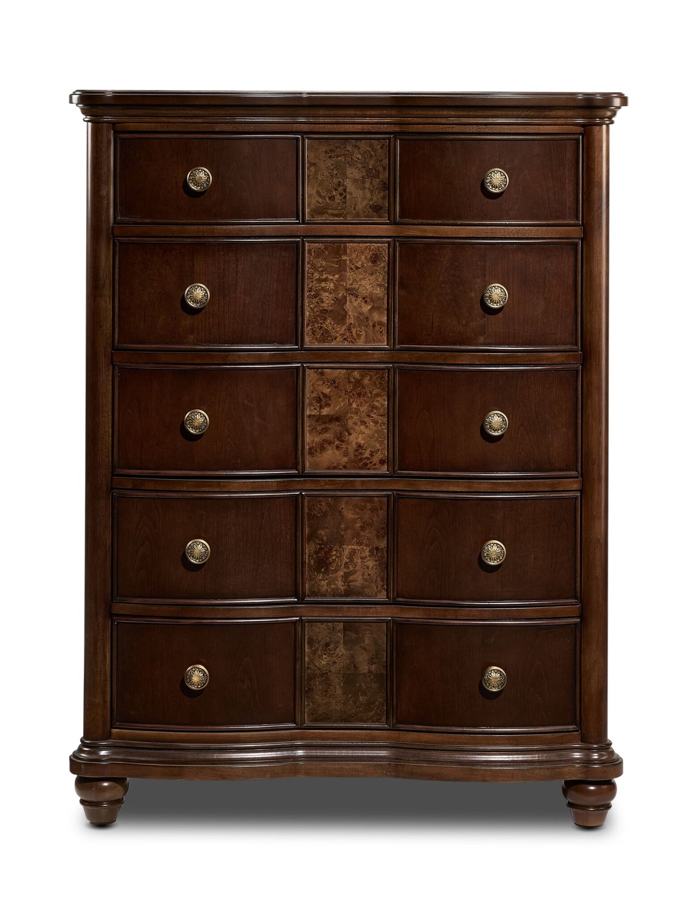 Florence 5-Drawer Chest - Brown