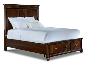 Florence 3 - Piece Queen Storage Bed - Brown