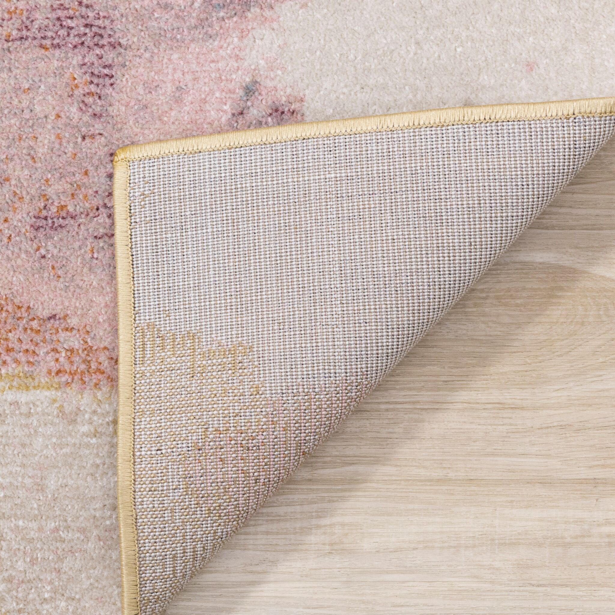 Petal Dreams 6'7" x 9'6" Poppy Design Area Rug - Pink, Blue, White