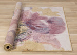 Petal Dreams 5'3" x 7'7" Poppy Design Area Rug - Pink, Blue, White,