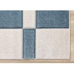 Ocean Blocks 7'10" x 10'6" Banded Rectangle Area Rug - Blue, White