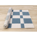 Ocean Blocks 7'10" x 10'6" Banded Rectangle Area Rug - Blue, White