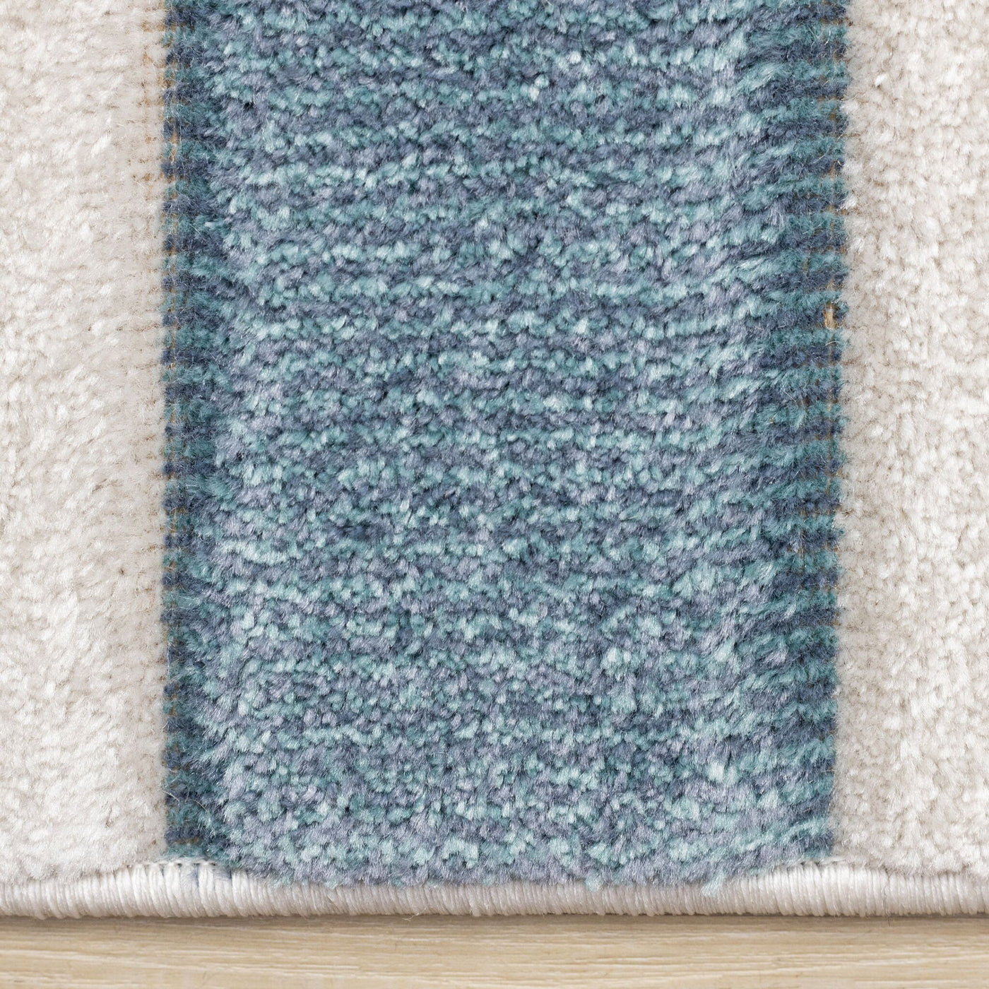 Ocean Blocks 7'10" x 10'6" Banded Rectangle Area Rug - Blue, White