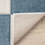 Ocean Blocks 7'10" x 10'6" Banded Rectangle Area Rug - Blue, White