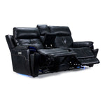 Franco Triple Power Reclining Loveseat with Console - Eclipse