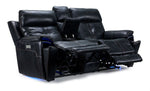 Franco Triple Power Reclining Loveseat with Console - Eclipse