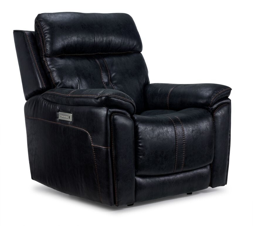 Franco Triple Power Reclining Sofa, Loveseat and Chair Set - Eclipse