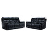 Franco Triple Power Reclining Sofa and Loveseat Set - Eclipse