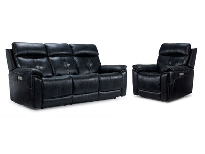 Franco Triple Power Reclining Sofa and Chair Set - Eclipse