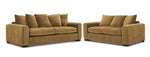Frazer Sofa and Loveseat Set - Fennel Seed