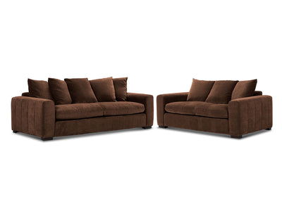 Frazer Sofa and Loveseat Set - Caramel