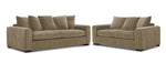Frazer Sofa and Loveseat Set - Mushroom