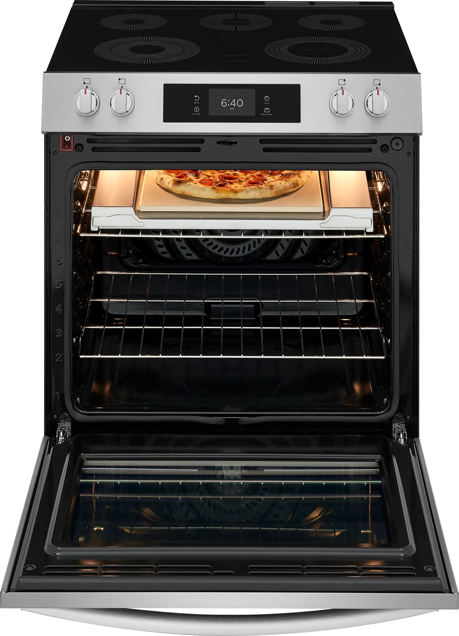 Frigidaire Gallery Stainless Steel Freestanding Electric Range with Stone-Baked Pizza (6.2 Cu. Ft.) - GCFE307CBF