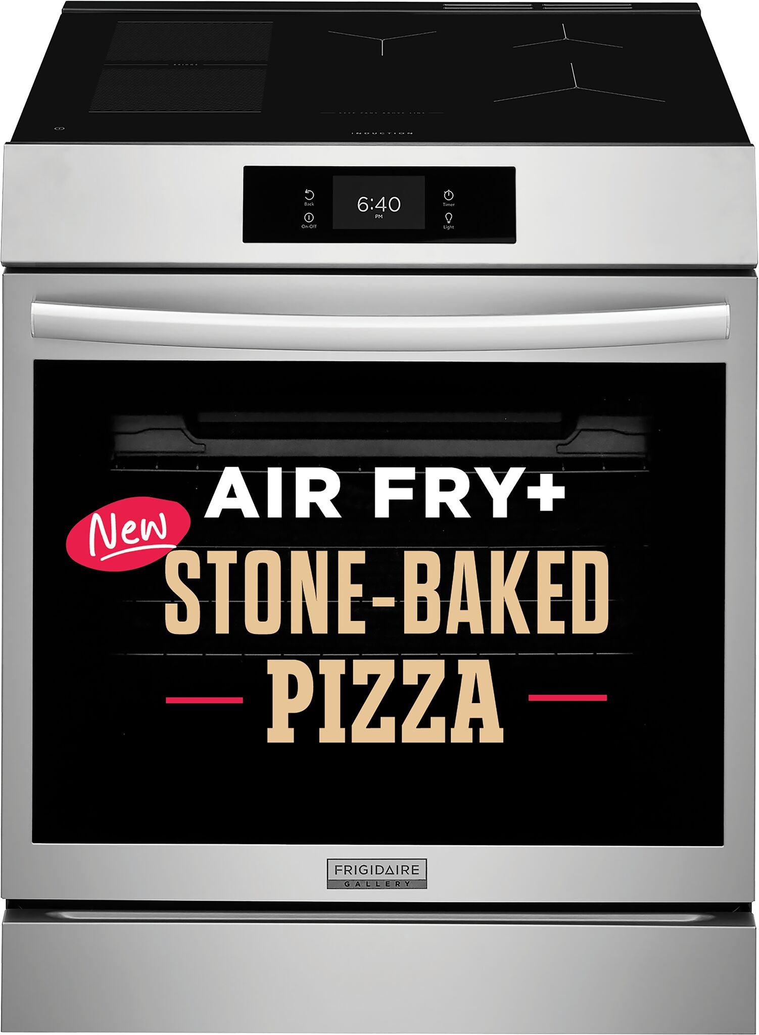 Frigidaire Gallery Stainless Steel Freestanding Induction Range with Stone-Baked Pizza (6.2 Cu. Ft.) - GCFI307CBF--