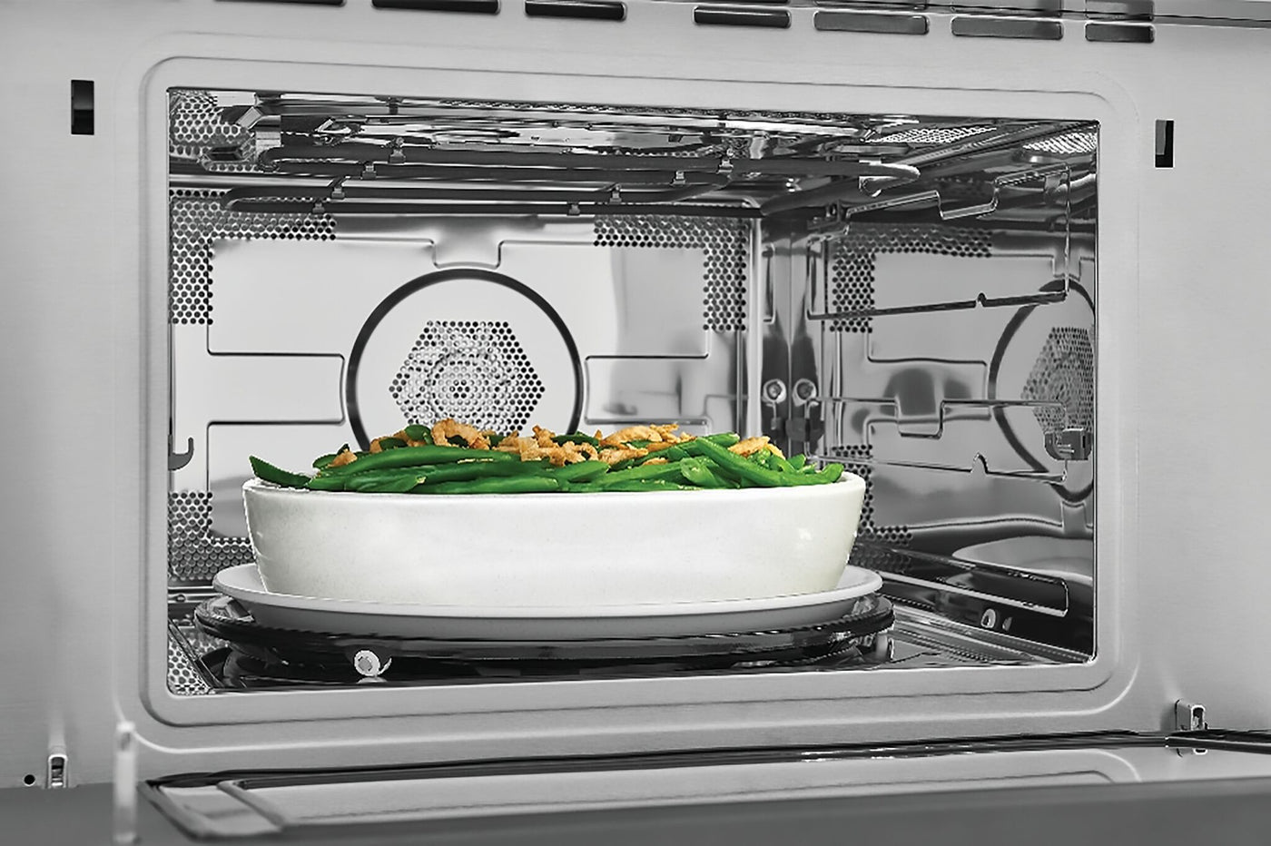 Frigidaire Professional Smudge-Proof Stainless Steel Built-In Convection Microwave with Drop Down Door (1.6 Cu. Ft.) - PMBD3080AF