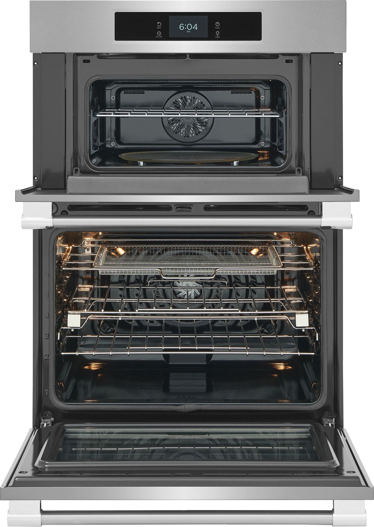 Frigidaire Professional Stainless Steel 30" Microwave (1.7 Cu. Ft.) Combination Wall Oven (5.3 Cu. Ft.) with Stone-Baked Pizza Mode - PCWM3085AF