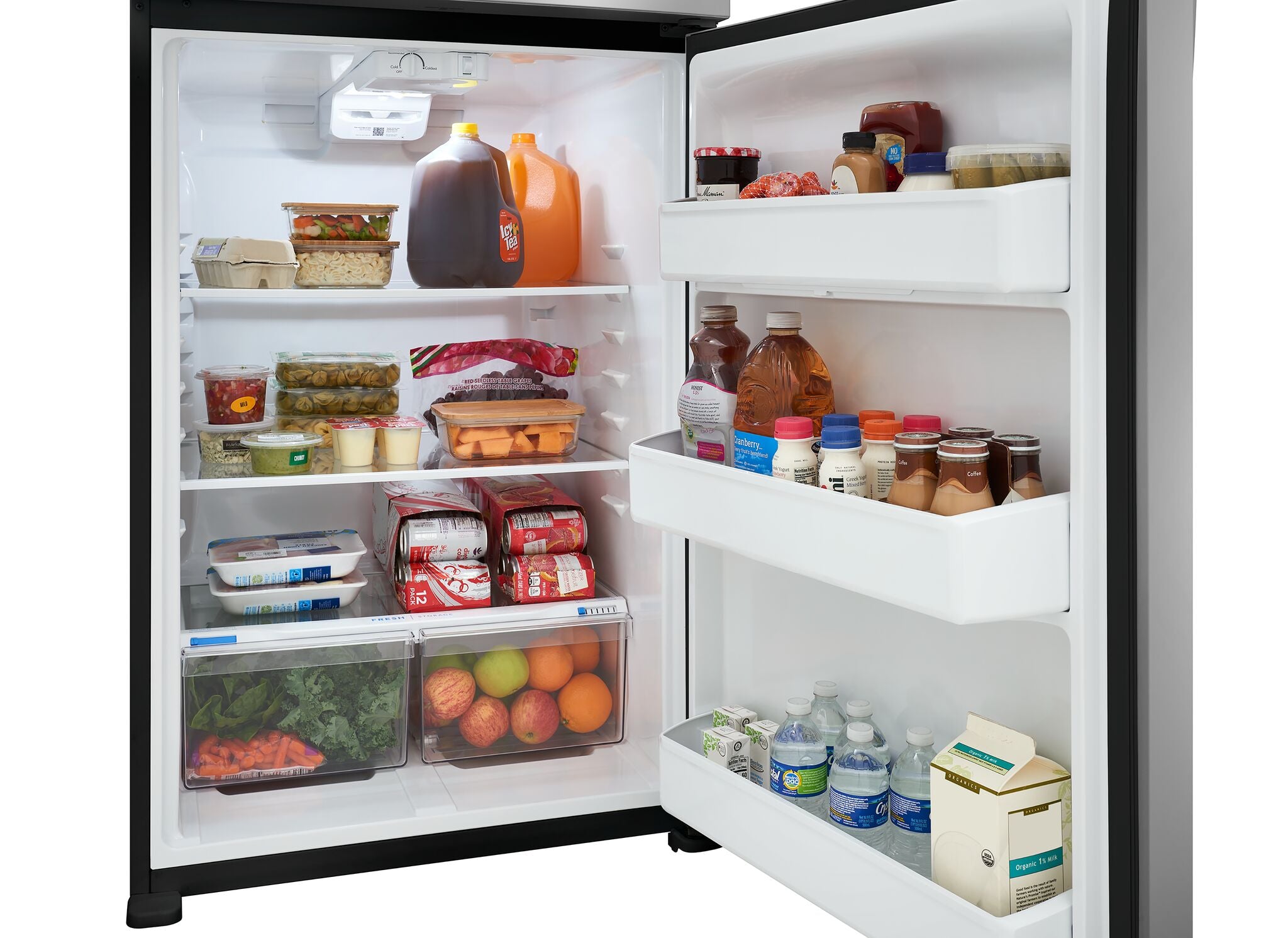 Frigidaire 30" 20 Cu. Ft. Stainless Steel Top-Freezer Refrigerator - FFHT2022AS