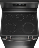 Frigidaire Black Stainless Steel Electric Freestanding Range with Air Fry (5.3 Cu. Ft.) - FCRE308CAD