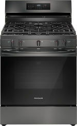 Frigidaire Black Stainless Steel Gas Freestanding Range with Air Fry (5.1 Cu. Ft.) - FCRG3083AD