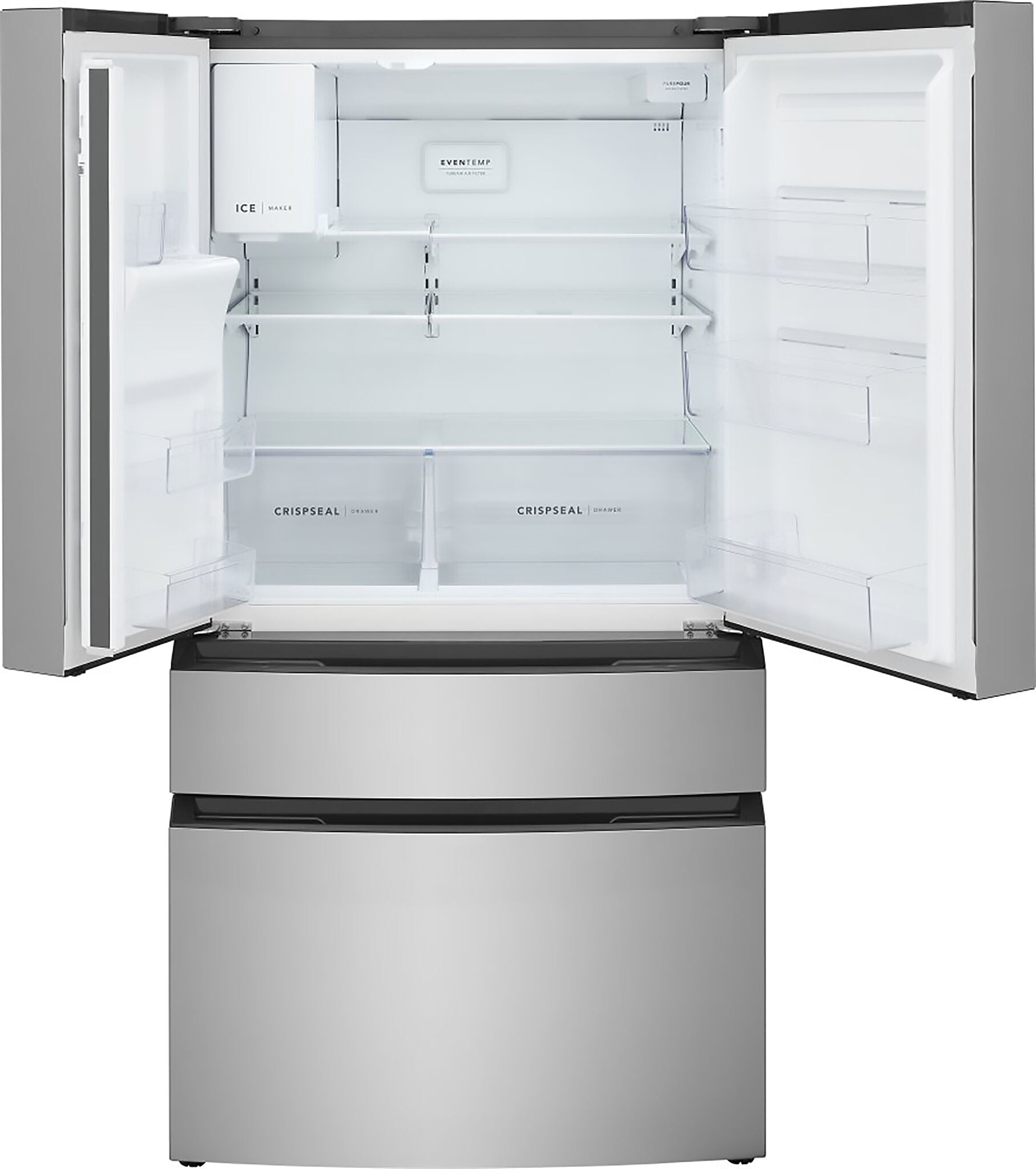 Frigidaire 36" 26 Cu. Ft. Smudge Proof Stainless Steel 4-Door French Door Refrigerator - FRMS2733AV