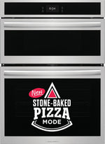 Frigidaire Gallery Stainless Steel 30" Electric Wall Oven and Microwave Combination with Stone-Baked Pizza (5.3 Cu. Ft.) - GCWM3070AF--