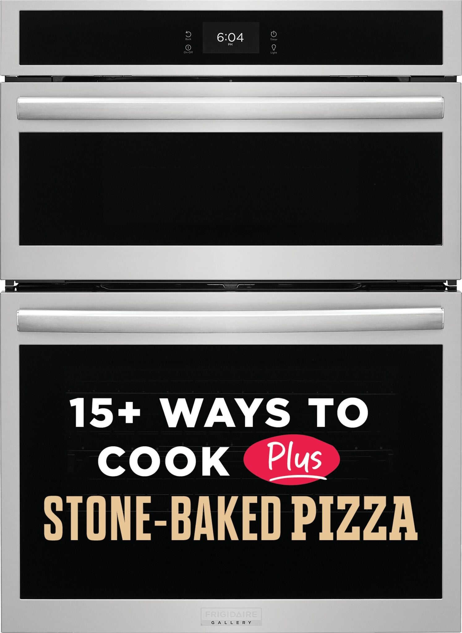 Frigidaire Gallery Stainless Steel 30" Electric Wall Oven and Microwave Combination with Stone-Baked Pizza (5.3 Cu. Ft.) - GCWM3070AF--