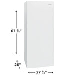 Frigidaire 27.75" 13 Cu. Ft. White Garage Ready Convertible Upright Freezer - FFUE1326AW