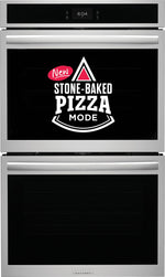Frigidaire Gallery Stainless Steel 30" Double Electric Wall Oven with Stone-Baked Pizza (10.6 Cu. Ft.) - GCWD3070AF--