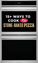 Frigidaire Gallery Stainless Steel 30" Double Electric Wall Oven with Stone-Baked Pizza (10.6 Cu. Ft.) - GCWD3070AF--