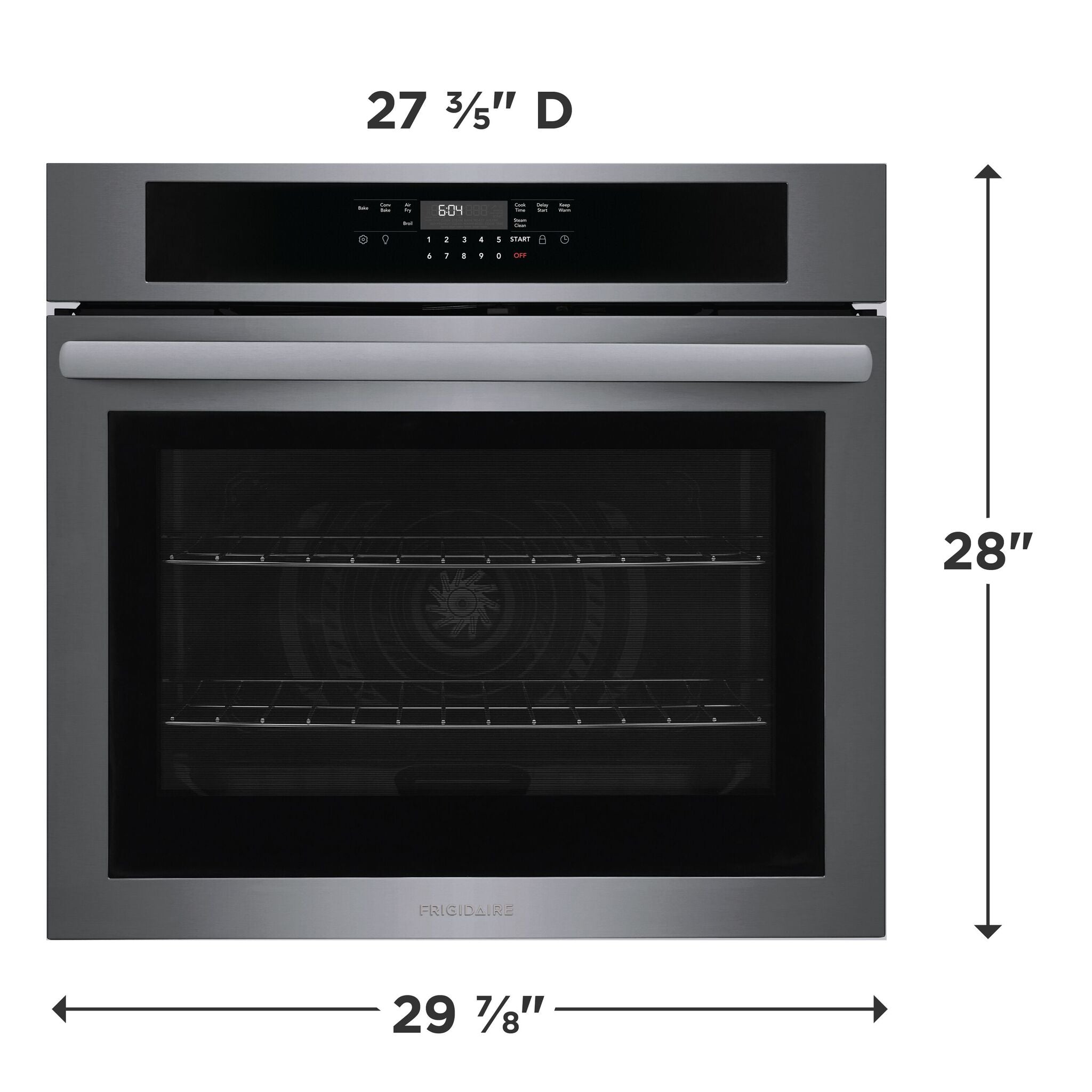 Frigidaire Black Stainless Steel 30" Single Wall Oven (5.3 Cu. Ft.)- FCWS3030AD