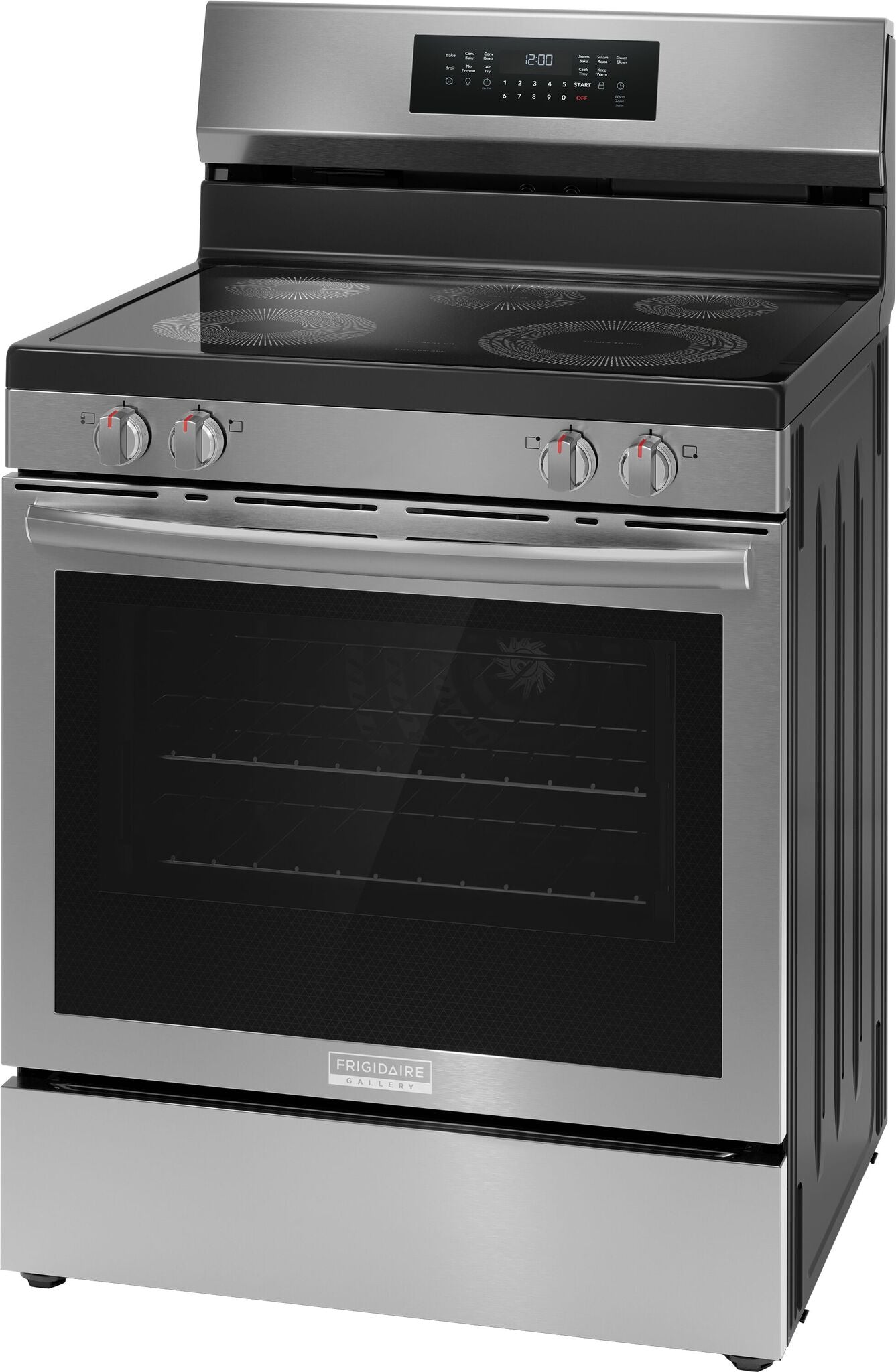 Frigidaire Gallery Smudge-Proof™ Stainless Steel 30" Rear Control Electric Range with Total Convection (5.3 Cu. Ft.) - GCREC059BF