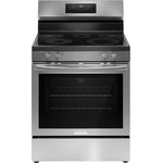 Frigidaire Gallery Smudge-Proof™ Stainless Steel 30" Rear Control Electric Range with Total Convection (5.3 Cu. Ft.) - GCREC059BF