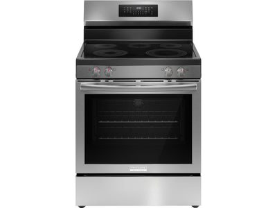 Frigidaire Gallery Smudge-Proof™ Stainless Steel 30" Rear Control Electric Range with Total Convection (5.3 Cu. Ft.) - GCREC059BF