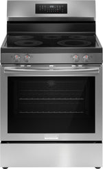 Frigidaire Gallery Smudge-Proof™ Stainless Steel 30" Rear Control Electric Range with Total Convection (5.3 Cu. Ft.) - GCREC059BF