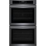 Frigidaire Black Stainless Steel 30" Double Wall Oven (10.6 Cu. Ft.) - FCWD3030AD
