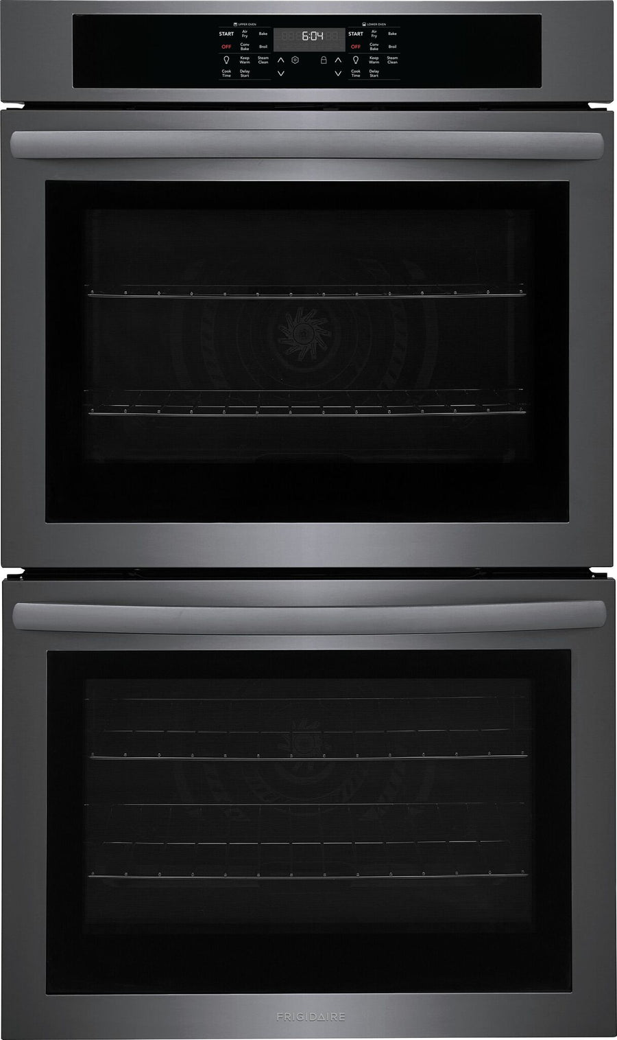 Frigidaire Black Stainless Steel 30" Double Wall Oven (10.6 Cu. Ft.) - FCWD3030AD