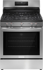 Frigidaire Gallery Smudge-Proof™ Stainless Steel 30" Rear Control Gas Range with Air Fry (5.1 Cu. Ft.) - GCRG3059BF