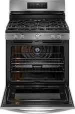 Frigidaire Gallery Smudge-Proof™ Stainless Steel 30" Rear Control Gas Range with Air Fry (5.1 Cu. Ft.) - GCRG3059BF