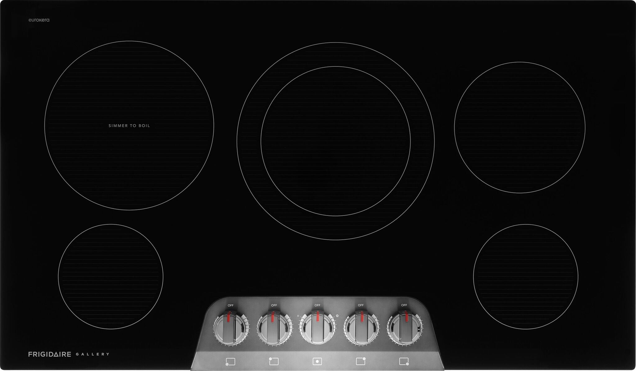 Frigidaire Gallery Black Stainless Steel 36" Electric Cooktop - GCCE3670BD