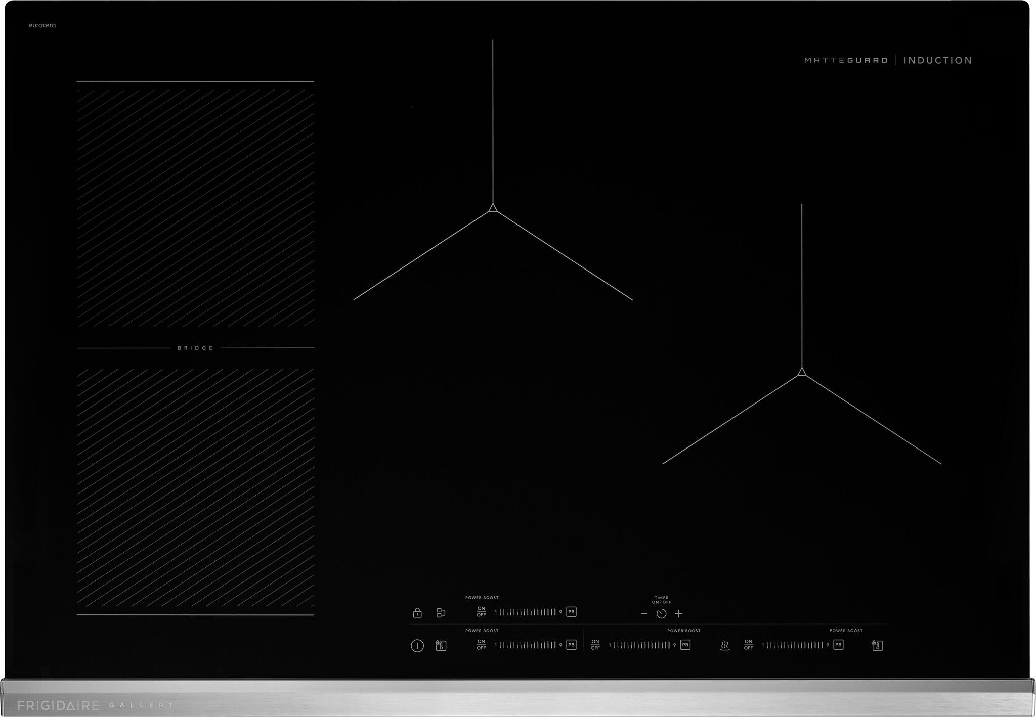 Frigidaire Gallery Stainless Steel 30" Induction Cooktop - GCCI3070BM