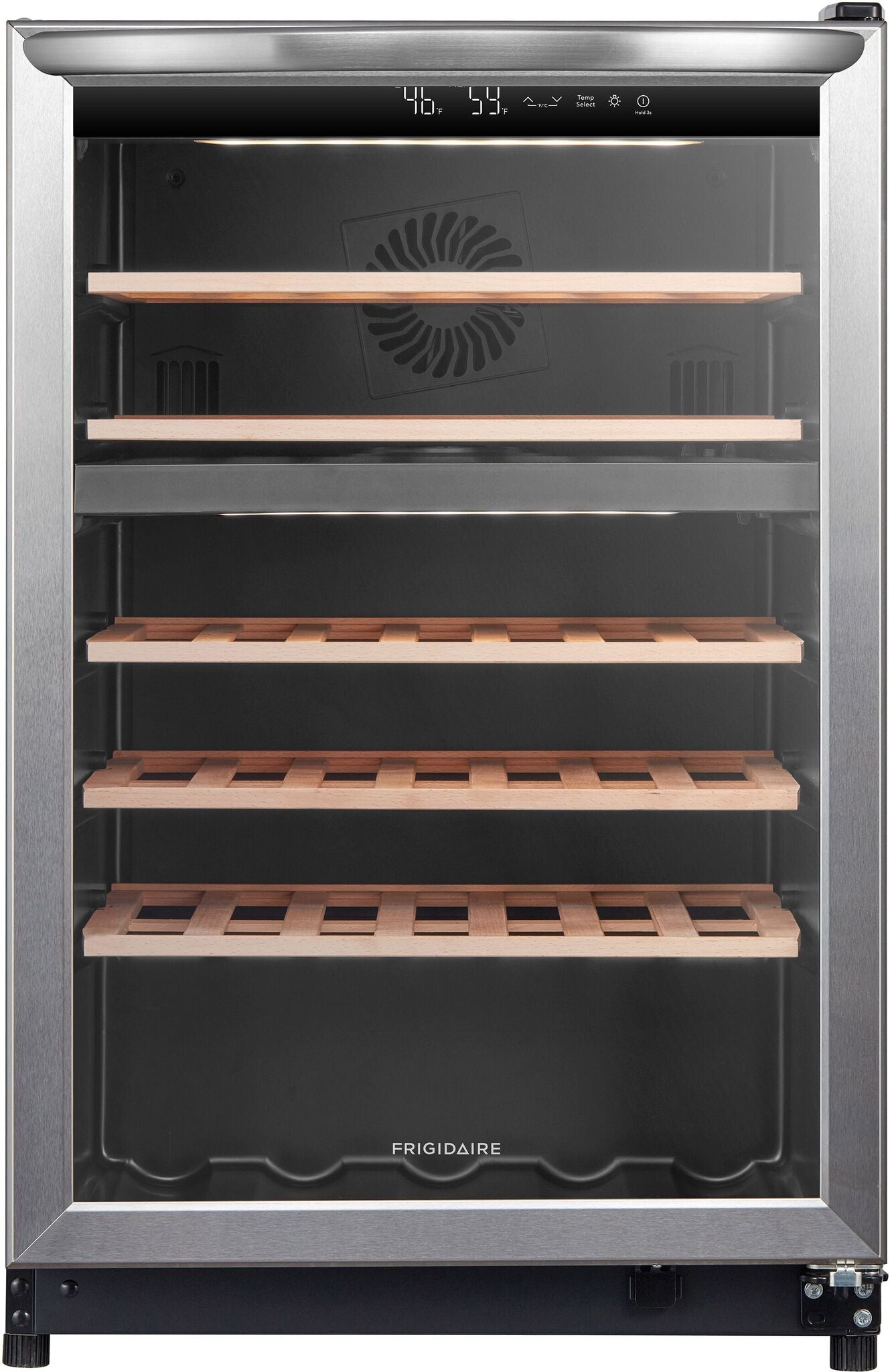 Frigidaire 22" 4.4 Cu. Ft. Stainless Steel Two-Zone Wine Cooler - FRWE4626AS