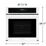 Frigidaire White 27" Single Wall Oven (3.8 Cu. Ft.) - FCWS2730AW